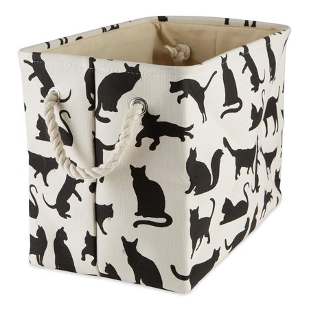 CONVENIENCE CONCEPTS 14 x 8 x 9 in. Cats Meow Rectangle Medium Polyester Pet Bin HI2568266